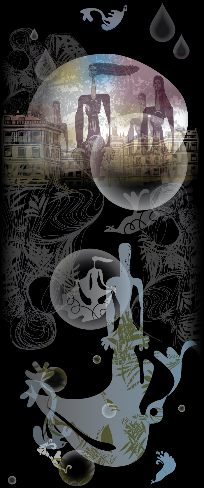 Women in the city, illustrated by Montse Noguera